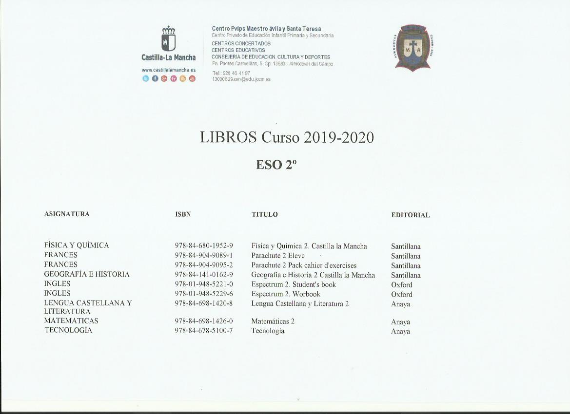 2º ESO 19 20
