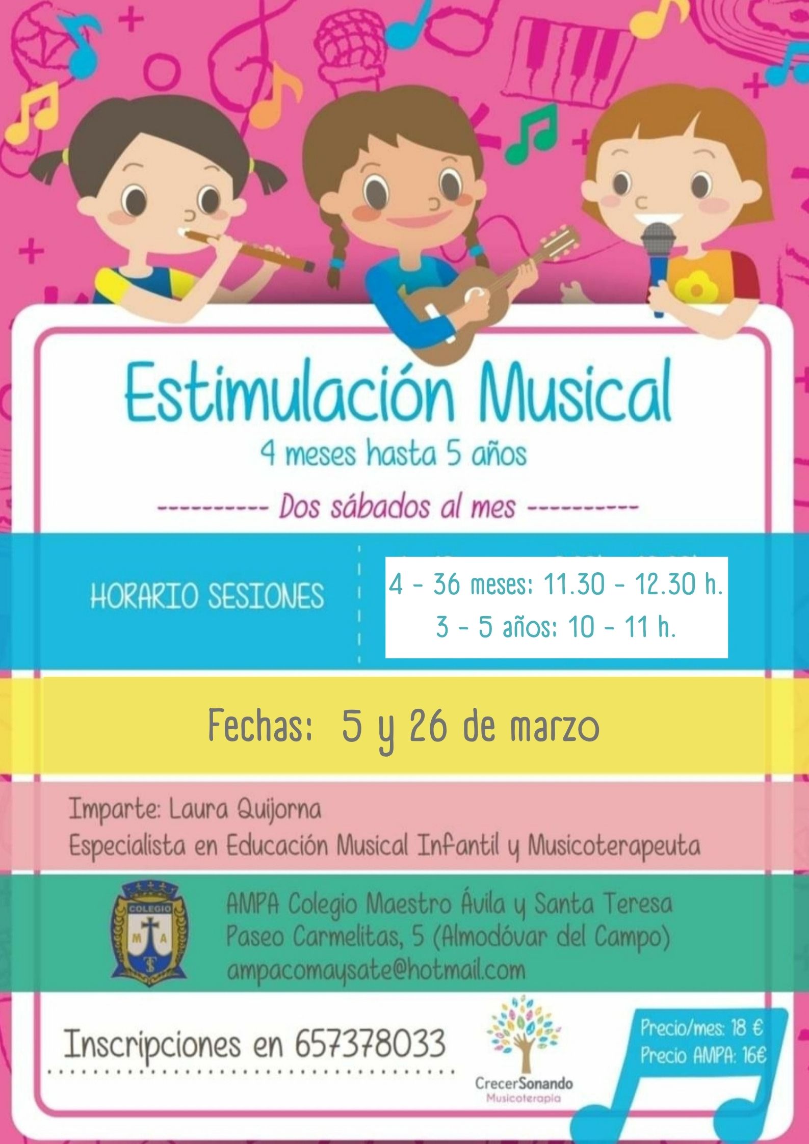 4 meses 36 meses 11.30 12.30 h