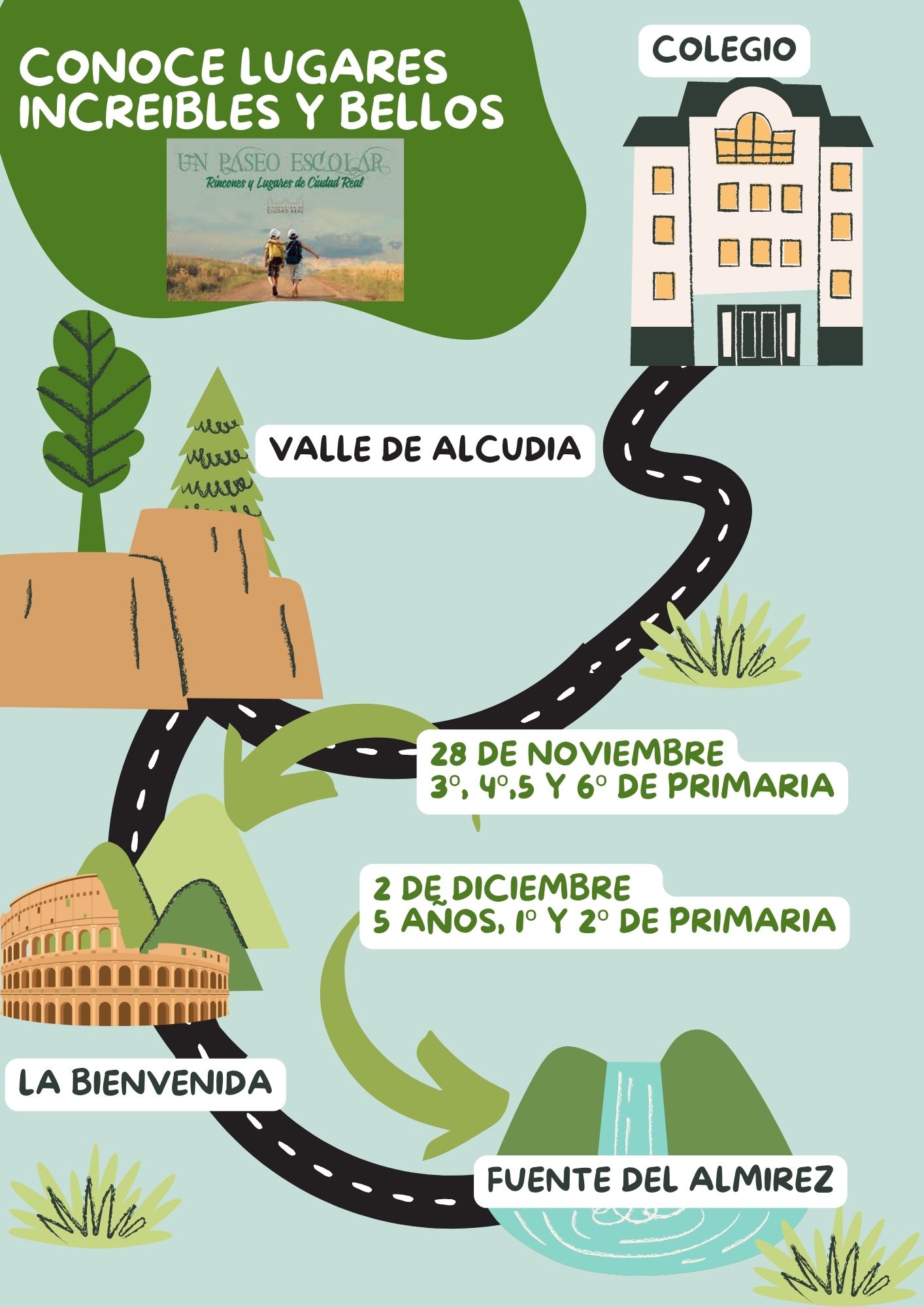 Excursión paseos escolares curso 22 23