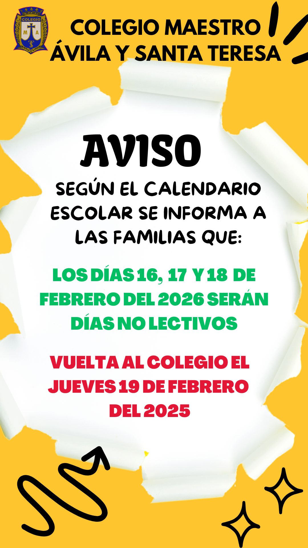 FESTIVOS FEBRERO 2026